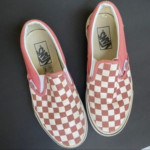 Checkered slip on Vans
